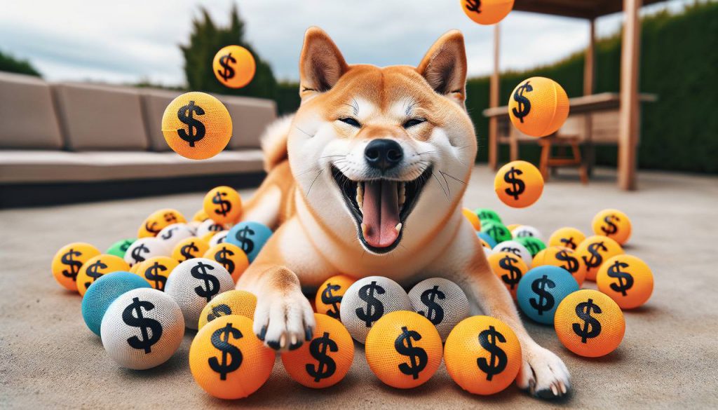 Shiba inu and dollar sign