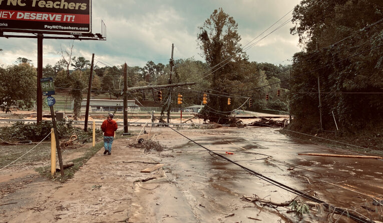 Hurricane Helene damage